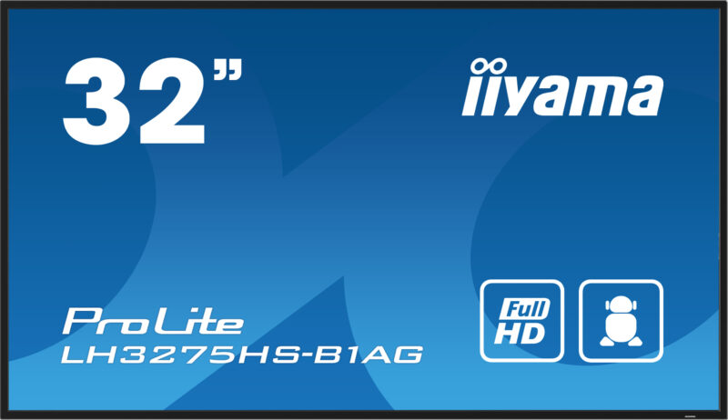 iiyama LH3275HS-B1AG visualizzatore di messaggi Pannello piatto per segnaletica digitale 81,3 cm (32") LCD Wi-Fi 500 cd/m² Full HD Nero Processore integrato Android 11 24/7 immagine gallery 2 iiyama LH3275HS-B1AG visualizzatore di messaggi Pannello piatto per segnaletica digitale 81,3 cm (32") LCD Wi-Fi 500 cd/m² Full HD Nero Processore integrato Android 11 24/7
