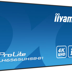 iiyama LH6565UHSB-B1 visualizzatore di messaggi Design chiosco 163,8 cm (64.5") LED Wi-Fi 800 cd/m² 4K Ultra HD Nero Processore integrato Android 11 24/7