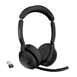 Jabra Evolve2 55 Auricolare Wireless A Padiglione Ufficio Bluetooth Base di ricarica Nero immagine principale Jabra Evolve2 55 Auricolare Wireless A Padiglione Ufficio Bluetooth Base di ricarica Nero