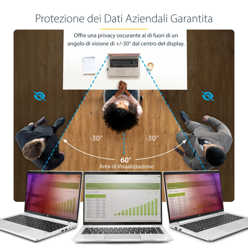 StarTech.com 156G-PRIVACY-SCREEN schermo anti-riflesso 39,6 cm (15.6") Computer portatile Filtro per la privacy senza bordi per display immagine gallery 8 StarTech.com 14G-PRIVACY-SCREEN schermo anti-riflesso 35,6 cm (14") Computer portatile Filtro per la privacy senza bordi per display