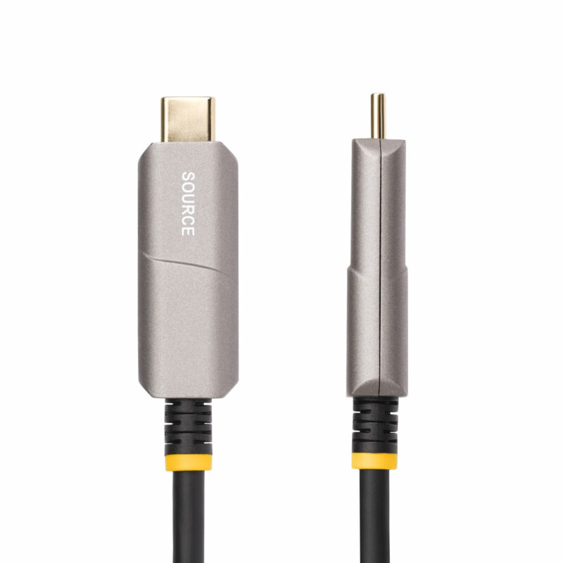 StarTech.com Cavo ottico attivo (AOC) da USB-C a HDMI 2.0 da 15,2 m, 4K 60 Hz, con classificazione CL3, cavo adattatore da USB Type-C a HDMI Unidirezionale immagine gallery 2 StarTech.com Cavo ottico attivo (AOC) da USB-C a HDMI 2.0 da 15,2 m, 4K 60 Hz, con classificazione CL3, cavo adattatore da USB Type-C a HDMI Unidirezionale