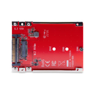 StarTech.com Adattatore SSD M.2 a U.3, Per Unità M.2 PCIe NVMe, Adattatore/convertitore host PCIe M.2 a U.3 da 2,5" (SFF-TA-1001), conforme a TAA - Formato unità da 2,5" immagine gallery 3 StarTech.com Adattatore SSD M.2 a U.3, Per Unità M.2 PCIe NVMe, Adattatore/convertitore host PCIe M.2 a U.3 da 2,5" (SFF-TA-1001), conforme a TAA - Formato unità da 2,5"