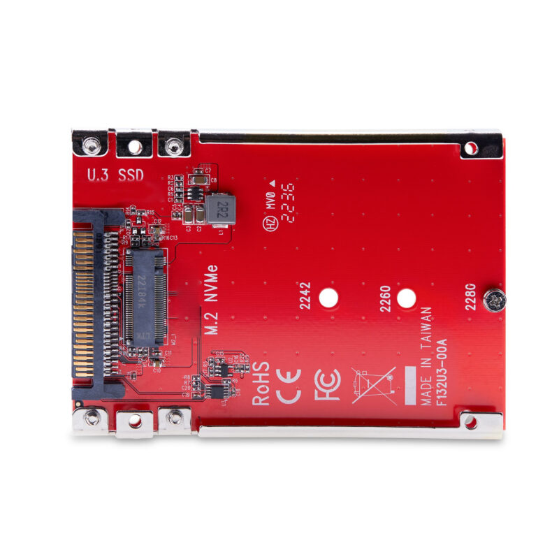StarTech.com Adattatore SSD M.2 a U.3, Per Unità M.2 PCIe NVMe, Adattatore/convertitore host PCIe M.2 a U.3 da 2,5" (SFF-TA-1001), conforme a TAA - Formato unità da 2,5" immagine gallery 3 StarTech.com Adattatore SSD M.2 a U.3, Per Unità M.2 PCIe NVMe, Adattatore/convertitore host PCIe M.2 a U.3 da 2,5" (SFF-TA-1001), conforme a TAA - Formato unità da 2,5"