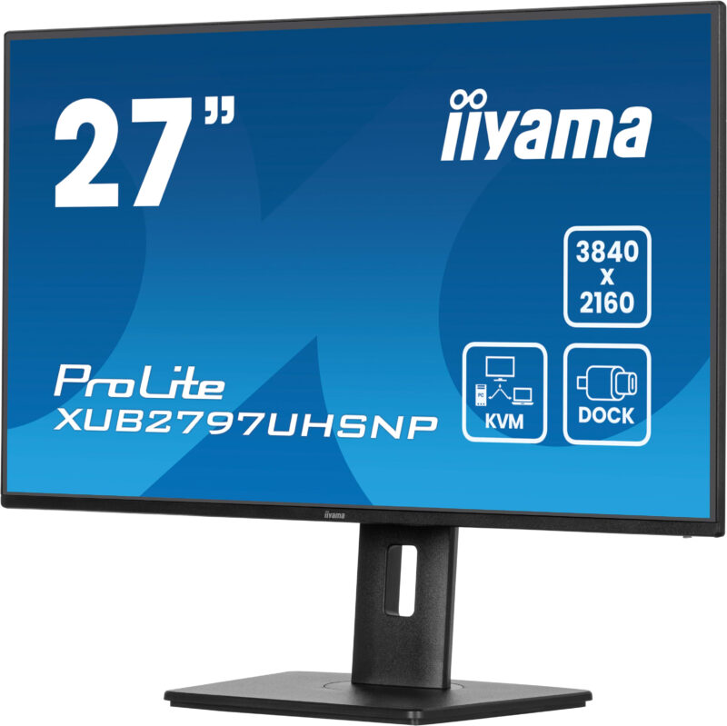 iiyama ProLite XUB2797UHSNP-B1 Monitor PC 68,6 cm (27") 3840 x 2160 Pixel 4K Ultra HD LED Nero immagine gallery 6 iiyama ProLite XUB2797UHSNP-B1 Monitor PC 68,6 cm (27") 3840 x 2160 Pixel 4K Ultra HD LED Nero