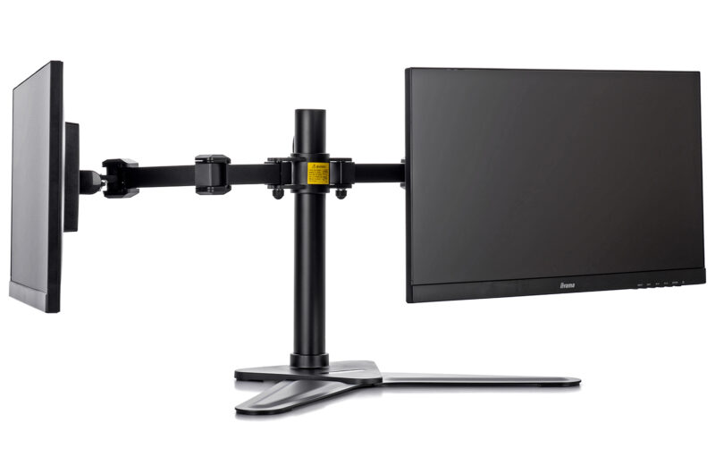 iiyama DS1002D-B1 Supporti a parete per TV 76,2 cm (30") Scrivania Nero