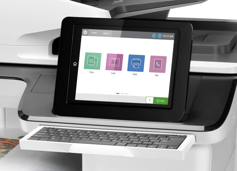 HP Color LaserJet Enterprise Flow LaserJet Enterprise Flow M776z Wireless Multifunction Colore Stampante, Fotocopiatrice, scanner; Fronte/retro