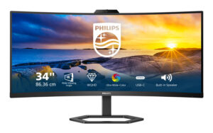 Philips 5000 series 34E1C5600HE/00 LED display 86,4 cm (34") 3440 x 1440 Pixel 4K Ultra HD Nero immagine principale Philips 5000 series 34E1C5600HE/00 LED display 86,4 cm (34") 3440 x 1440 Pixel 4K Ultra HD Nero