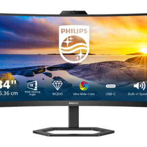 Philips 5000 series 34E1C5600HE/00 LED display 86,4 cm (34") 3440 x 1440 Pixel 4K Ultra HD Nero immagine principale Philips 5000 series 34E1C5600HE/00 LED display 86,4 cm (34") 3440 x 1440 Pixel 4K Ultra HD Nero