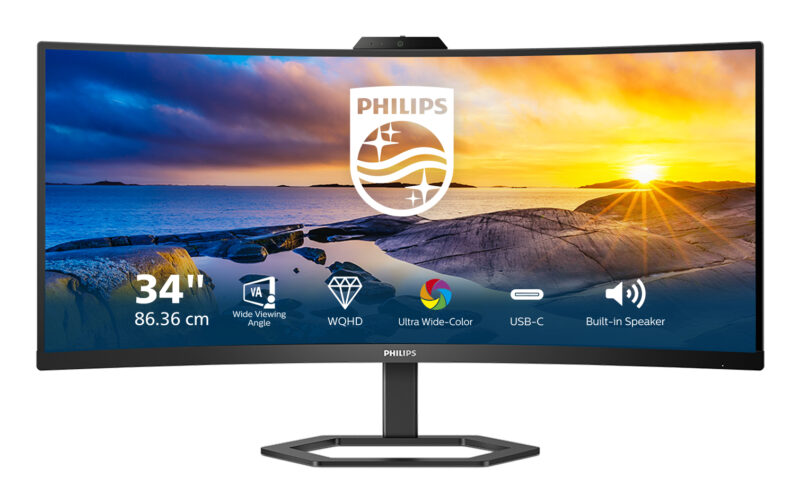 Philips 5000 series 34E1C5600HE/00 LED display 86,4 cm (34") 3440 x 1440 Pixel 4K Ultra HD Nero immagine principale Philips 5000 series 34E1C5600HE/00 LED display 86,4 cm (34") 3440 x 1440 Pixel 4K Ultra HD Nero