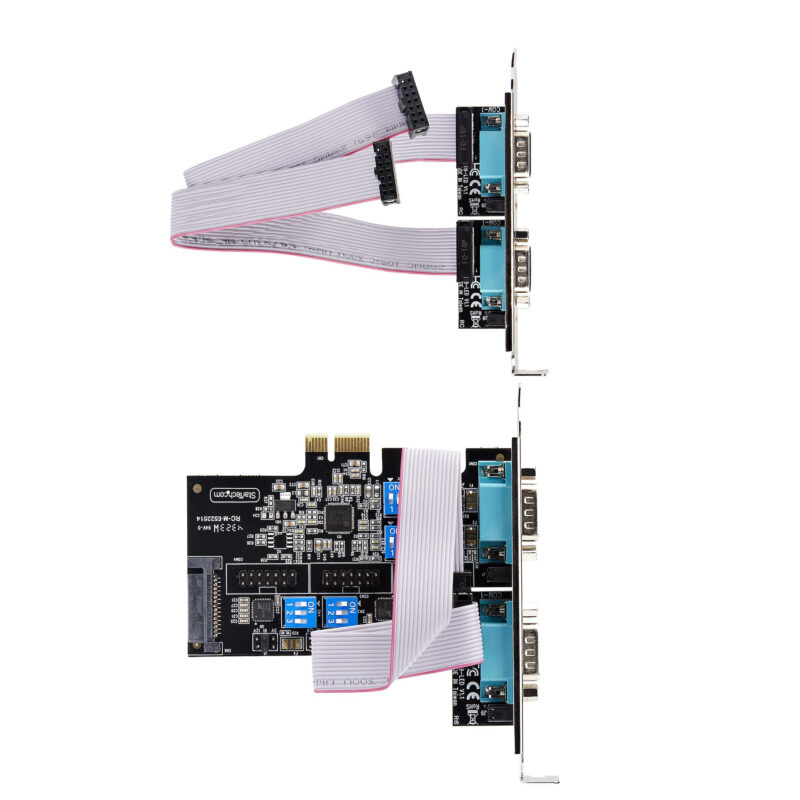 StarTech.com Scheda Seriale PCIe a 4 porte, scheda seriale PCI Express a RS232/RS422/RS485 (DB9), staffa a basso profilo inclusa, UART 16C1050, Windows/Linux, conforme a TAA - Protezione ESD di livello 4 immagine gallery 4 StarTech.com Scheda Seriale PCIe a 4 porte, scheda seriale PCI Express a RS232/RS422/RS485 (DB9), staffa a basso profilo inclusa, UART 16C1050, Windows/Linux, conforme a TAA - Protezione ESD di livello 4