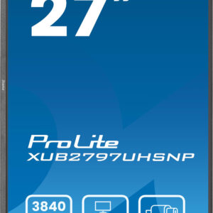 iiyama ProLite XUB2797UHSNP-B1 Monitor PC 68,6 cm (27") 3840 x 2160 Pixel 4K Ultra HD LED Nero immagine gallery 3 iiyama ProLite XUB2797UHSNP-B1 Monitor PC 68,6 cm (27") 3840 x 2160 Pixel 4K Ultra HD LED Nero