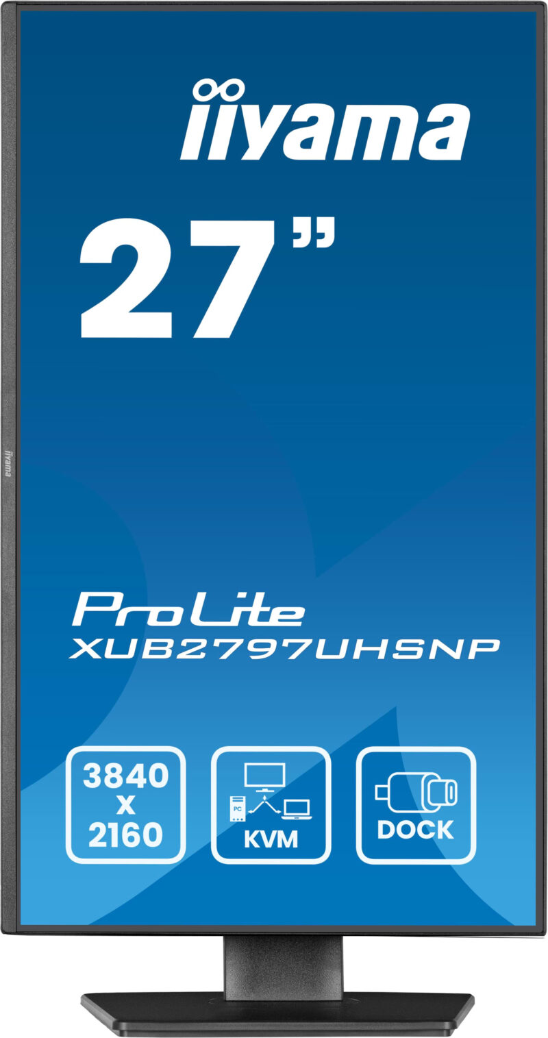 iiyama ProLite XUB2797UHSNP-B1 Monitor PC 68,6 cm (27") 3840 x 2160 Pixel 4K Ultra HD LED Nero immagine gallery 3 iiyama ProLite XUB2797UHSNP-B1 Monitor PC 68,6 cm (27") 3840 x 2160 Pixel 4K Ultra HD LED Nero