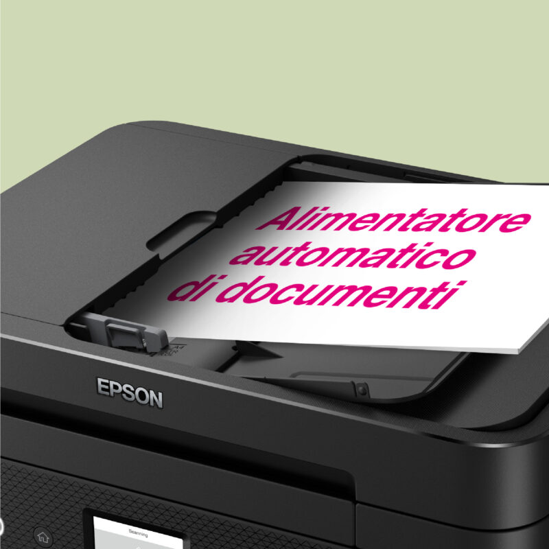 Epson WorkForce WF-2960DWF stampante multifunzione A4 getto d'inchiostro (stampa, scansione, copia), Display LCD 6.1 cm, ADF, WiFi Direct, AirPrint, 3 mesi di inchiostro incluso con ReadyPrint