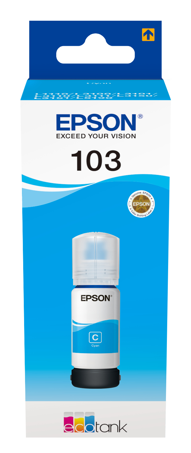 Epson 103 cartuccia d'inchiostro 1 pz Originale Blu immagine principale Epson 103 cartuccia d'inchiostro 1 pz Originale Blu