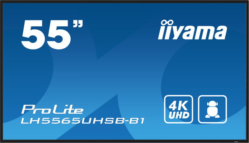 iiyama LH5565UHSB-B1 visualizzatore di messaggi Design chiosco 138,7 cm (54.6") LED Wi-Fi 800 cd/m² 4K Ultra HD Nero Processore integrato Android 11 24/7 immagine gallery 2 iiyama LH5565UHSB-B1 visualizzatore di messaggi Design chiosco 138,7 cm (54.6") LED Wi-Fi 800 cd/m² 4K Ultra HD Nero Processore integrato Android 11 24/7