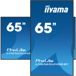 iiyama LH6565UHSB-B1 visualizzatore di messaggi Design chiosco 163,8 cm (64.5") LED Wi-Fi 800 cd/m² 4K Ultra HD Nero Processore integrato Android 11 24/7