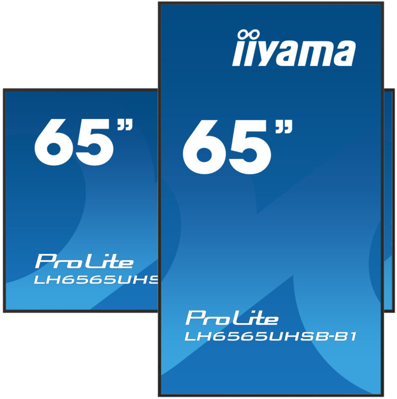 iiyama LH6565UHSB-B1 visualizzatore di messaggi Design chiosco 163,8 cm (64.5") LED Wi-Fi 800 cd/m² 4K Ultra HD Nero Processore integrato Android 11 24/7