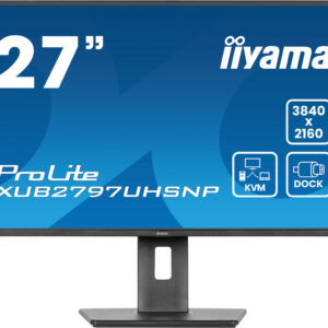 iiyama ProLite XUB2797UHSNP-B1 Monitor PC 68,6 cm (27") 3840 x 2160 Pixel 4K Ultra HD LED Nero immagine gallery 2 iiyama ProLite XUB2797UHSNP-B1 Monitor PC 68,6 cm (27") 3840 x 2160 Pixel 4K Ultra HD LED Nero