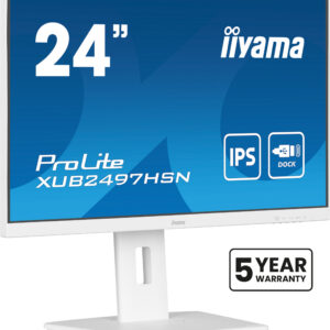 iiyama ProLite XUB2497HSN-W2 Monitor PC 60,5 cm (23.8") 1920 x 1080 Pixel Full HD LED Bianco immagine principale iiyama ProLite XUB2497HSN-W2 Monitor PC 60,5 cm (23.8") 1920 x 1080 Pixel Full HD LED Bianco