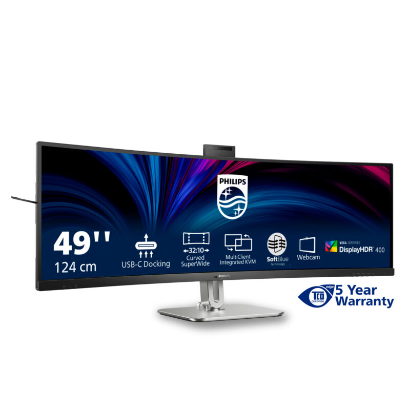 Philips 49B2U6900CH/00 Monitor PC 124 cm (48.8") 5120 x 1440 Pixel Dual QHD LCD Nero