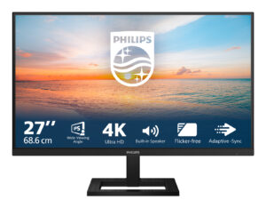 Philips Serie 1000 27E1N1800AE/00 Monitor PC 68,6 cm (27") 3840 x 2160 Pixel 4K Ultra HD LED Nero immagine principale Philips Serie 1000 27E1N1800AE/00 Monitor PC 68,6 cm (27") 3840 x 2160 Pixel 4K Ultra HD LED Nero