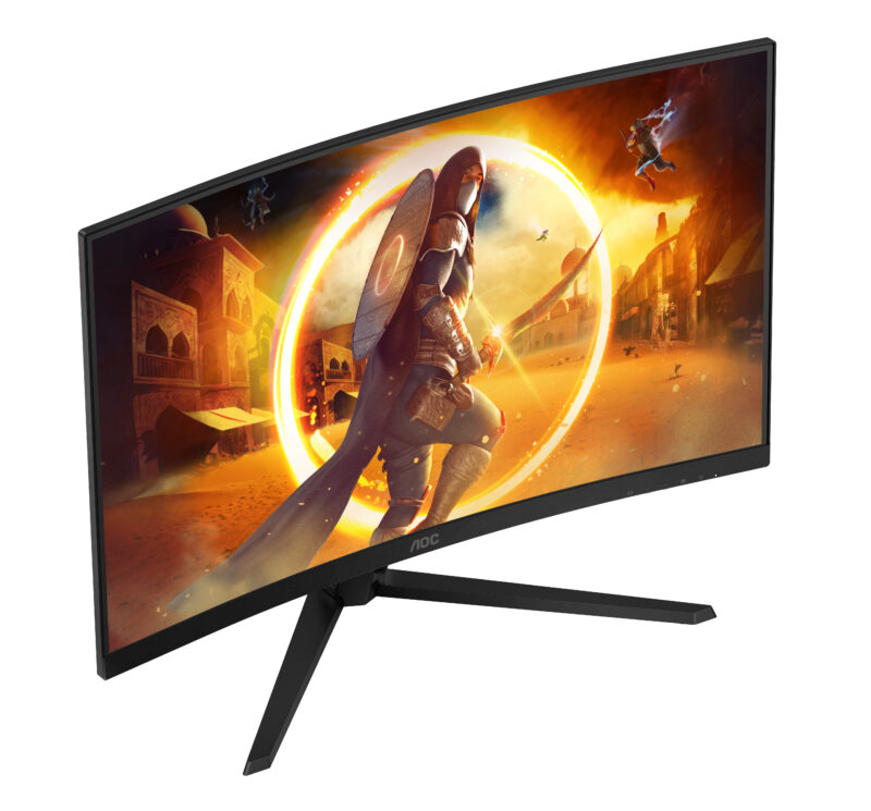 AOC G4 CQ32G4VE Monitor PC 80 cm (31.5") 2560 x 1440 Pixel Quad HD LCD Nero, Grigio