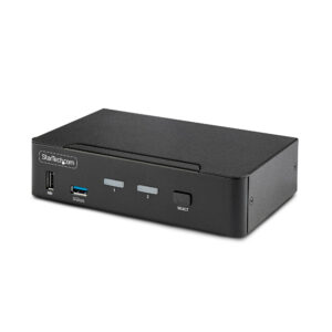StarTech.com KVM Switch DisplayPort a 2 porte, Display singolo 8K 60Hz / 4K 144Hz, DP 1.4, 2 porte USB 3.0, 4 porte USB 2.0 HID, Commutazione con hot keys, Conforme a TAA - Indipendente dal SO, Case in metallo immagine principale StarTech.com KVM Switch DisplayPort a 2 porte, Display singolo 8K 60Hz / 4K 144Hz, DP 1.4, 2 porte USB 3.0, 4 porte USB 2.0 HID, Commutazione con hot keys, Conforme a TAA - Indipendente dal SO, Case in metallo