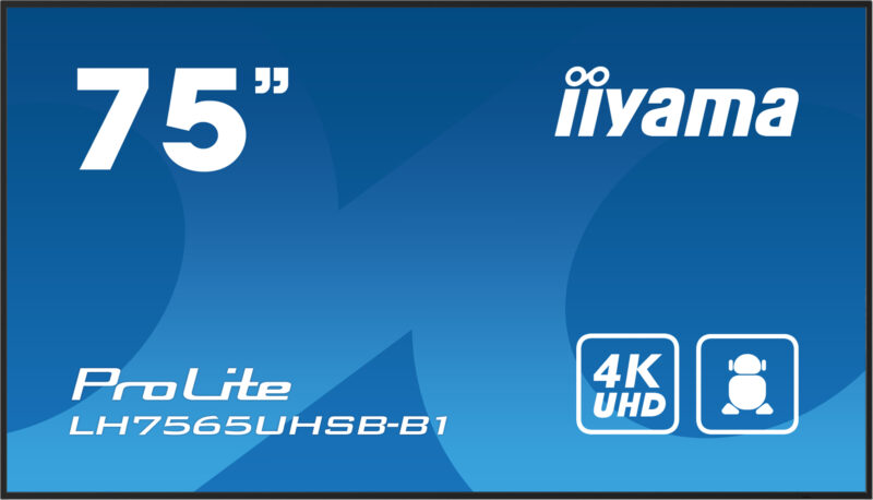 iiyama LH7565UHSB-B1 visualizzatore di messaggi Design chiosco 189,2 cm (74.5") LED Wi-Fi 800 cd/m² 4K Ultra HD Nero Processore integrato Android 11 24/7 immagine gallery 2 iiyama LH7565UHSB-B1 visualizzatore di messaggi Design chiosco 189,2 cm (74.5") LED Wi-Fi 800 cd/m² 4K Ultra HD Nero Processore integrato Android 11 24/7