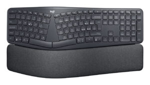 Logitech ERGO K860 for Business - Tastiera split ergonomica - Design ergonomico, tecnologia Logi Bolt sicura, Bluetooth, certificazione globale, Windows/Mac/Chrome/Linux - Graphite