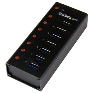 StarTech.com HUB USB 3.0 a 7 porte con case metallico - Perno e concentratore USB 3.0 desktop/montabile a parete immagine principale StarTech.com HUB USB 3.0 a 7 porte con case metallico - Perno e concentratore USB 3.0 desktop/montabile a parete