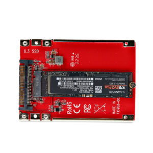 StarTech.com Adattatore SSD M.2 a U.3, Per Unità M.2 PCIe NVMe, Adattatore/convertitore host PCIe M.2 a U.3 da 2,5" (SFF-TA-1001), conforme a TAA - Formato unità da 2,5" immagine gallery 5 StarTech.com Adattatore SSD M.2 a U.3, Per Unità M.2 PCIe NVMe, Adattatore/convertitore host PCIe M.2 a U.3 da 2,5" (SFF-TA-1001), conforme a TAA - Formato unità da 2,5"