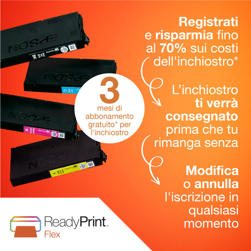 Epson WorkForce WF-2950DWF stampante multifunzione A4 getto d'inchiostro (stampa, scansione, copia), Display LCD 6.1cm, ADF, WiFi Direct, AirPrint, 3 mesi di inchiostro incluso con ReadyPrint