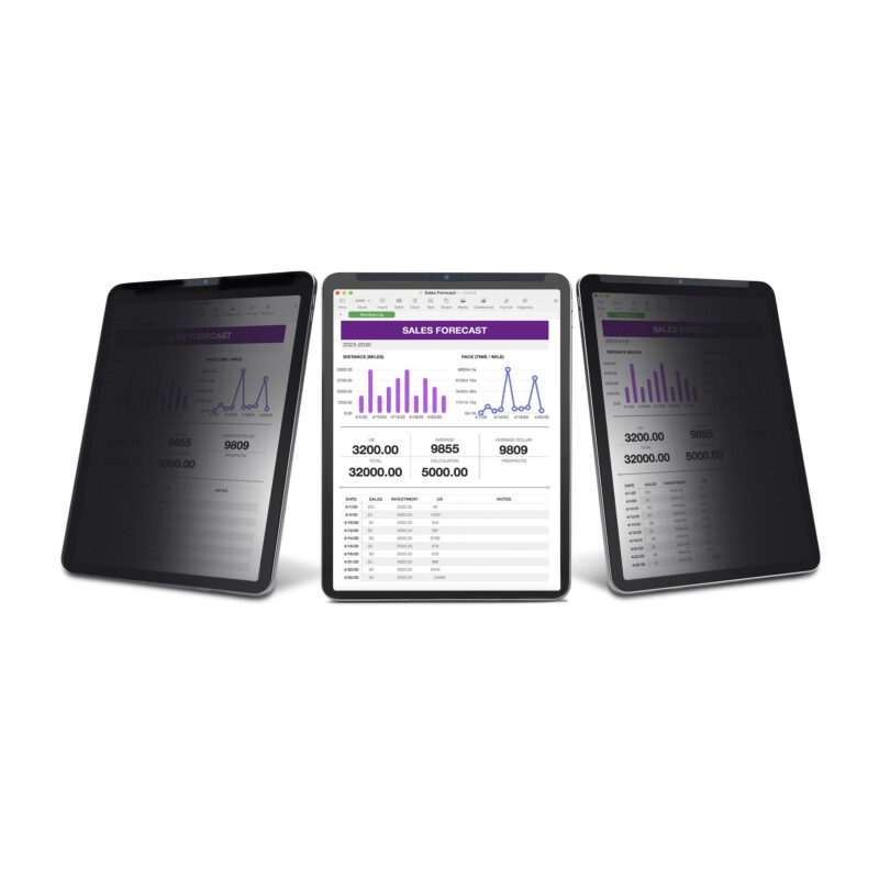 StarTech.com Filtro privacy per iPad Pro da 12,9", 3ª generazione e successive, orizzontale/verticale, abilitato al Touch, visione a +/- 30 gradi, blocca fino al 51% di luce blu, Opaco