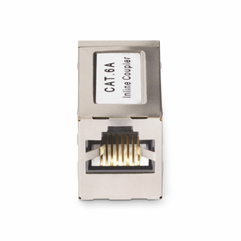 StarTech.com Accoppiatore RJ45 schermato, accoppiatore Cat6a in linea, pinout da femmina a femmina (F/F) T568B, estensione cavo Ethernet schermato