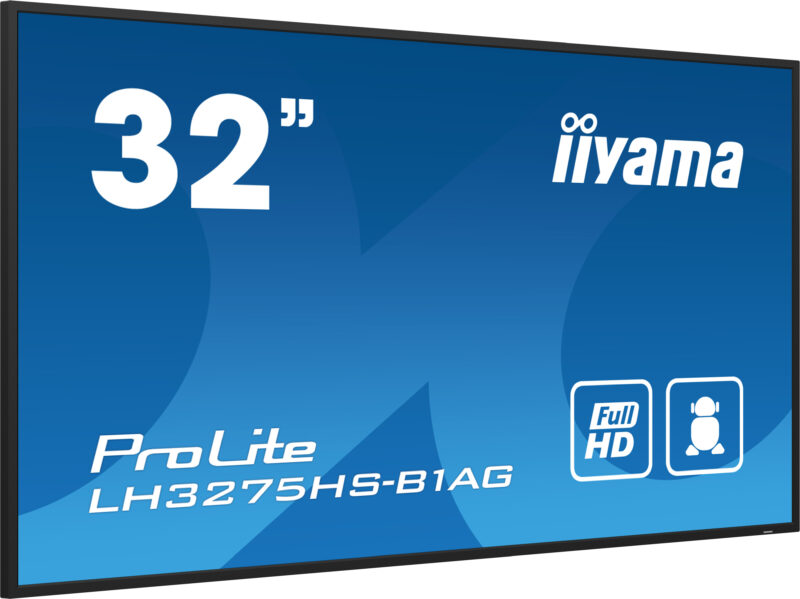 iiyama LH3275HS-B1AG visualizzatore di messaggi Pannello piatto per segnaletica digitale 81,3 cm (32") LCD Wi-Fi 500 cd/m² Full HD Nero Processore integrato Android 11 24/7 immagine gallery 4 iiyama LH3275HS-B1AG visualizzatore di messaggi Pannello piatto per segnaletica digitale 81,3 cm (32") LCD Wi-Fi 500 cd/m² Full HD Nero Processore integrato Android 11 24/7