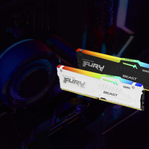 Kingston Technology FURY Beast 32GB 6000MT/s DDR5 CL30 DIMM (Kit da 2 moduli) White RGB EXPO