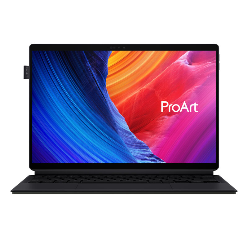 ASUS ProArt PZ13 HT5306QA-LX006X Copilot+ PC Qualcomm Snapdragon X1P-42-100 Ibrido (2 in 1) 33,8 cm (13.3") Touch screen 3K 16 GB LPDDR5x-SDRAM 1 TB SSD Wi-Fi 7 (802.11be) Windows 11 Pro Nero