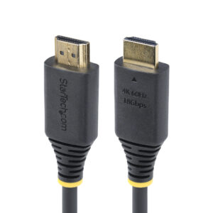 StarTech.com Cavo HDMI ad alta velocità da 30 cm, 4K 60Hz/1440p 144Hz, HDR10/HDCP 2.2/ARC, 18Gbps, cavo UHD HDMI 2.0 per TV/Monitor/Display, rivestimento in TPE immagine principale StarTech.com Cavo HDMI ad alta velocità da 30 cm, 4K 60Hz/1440p 144Hz, HDR10/HDCP 2.2/ARC, 18Gbps, cavo UHD HDMI 2.0 per TV/Monitor/Display, rivestimento in TPE