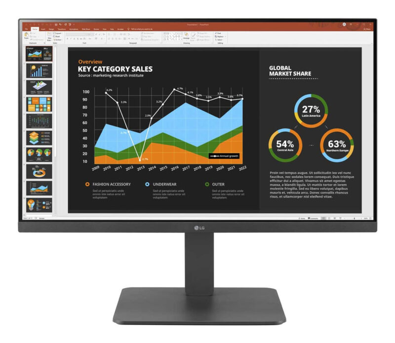LG 24BR750C-C Monitor PC 60,5 cm (23.8") 1920 x 1080 Pixel Full HD LED Grigio