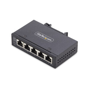 StarTech.com Switch di Rete Industriale non gestito a 5 porte, 100/1000 Ethernet, montaggio su guida DIN/parete, Switch Gigabit IP30 robusto, -40 - 75°C, 9~60V CC, TAA immagine principale StarTech.com Switch di Rete Industriale non gestito a 5 porte, 100/1000 Ethernet, montaggio su guida DIN/parete, Switch Gigabit IP30 robusto, -40 - 75°C, 9~60V CC, TAA