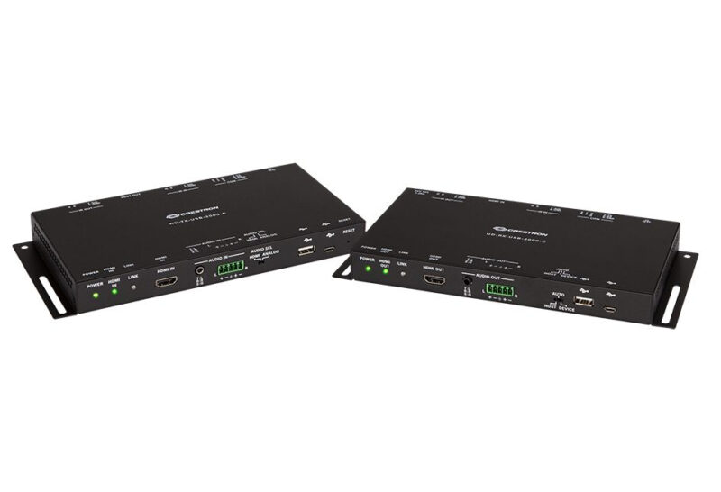 Crestron HD-EXT-USB-2000-C moltiplicatore AV Trasmettitore e ricevitore AV Nero
