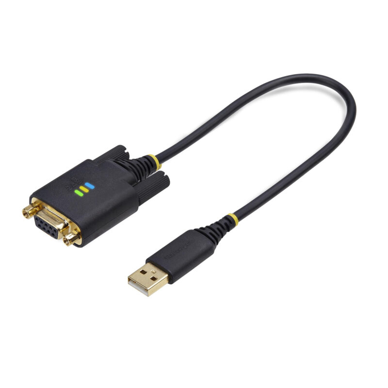 StarTech.com Cavo Adattatore USB a Seriale Null Modem da 30cm, Convertitore da USB-A a DB9 RS232 COM Retention con Dadi/Viti Intercambiabili, FTDI, Win/macOS/Linux immagine gallery 2 StarTech.com Cavo Adattatore USB a Seriale Null Modem da 30cm, Convertitore da USB-A a DB9 RS232 COM Retention con Dadi/Viti Intercambiabili, FTDI, Win/macOS/Linux