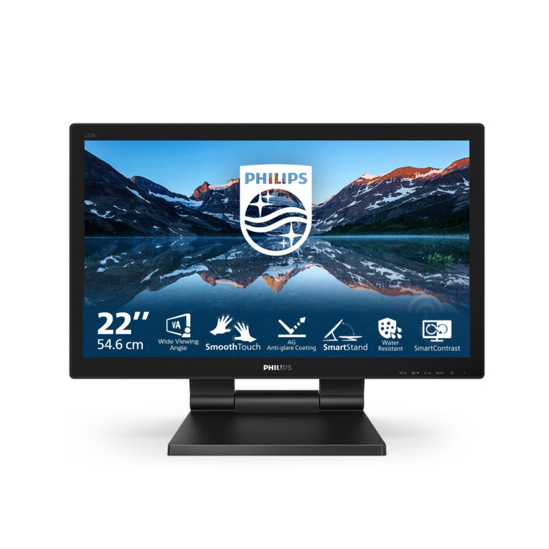 Philips 162B9T/00 Monitor PC 39,6 cm (15.6") 1366 x 768 Pixel HD LCD Touch screen Nero