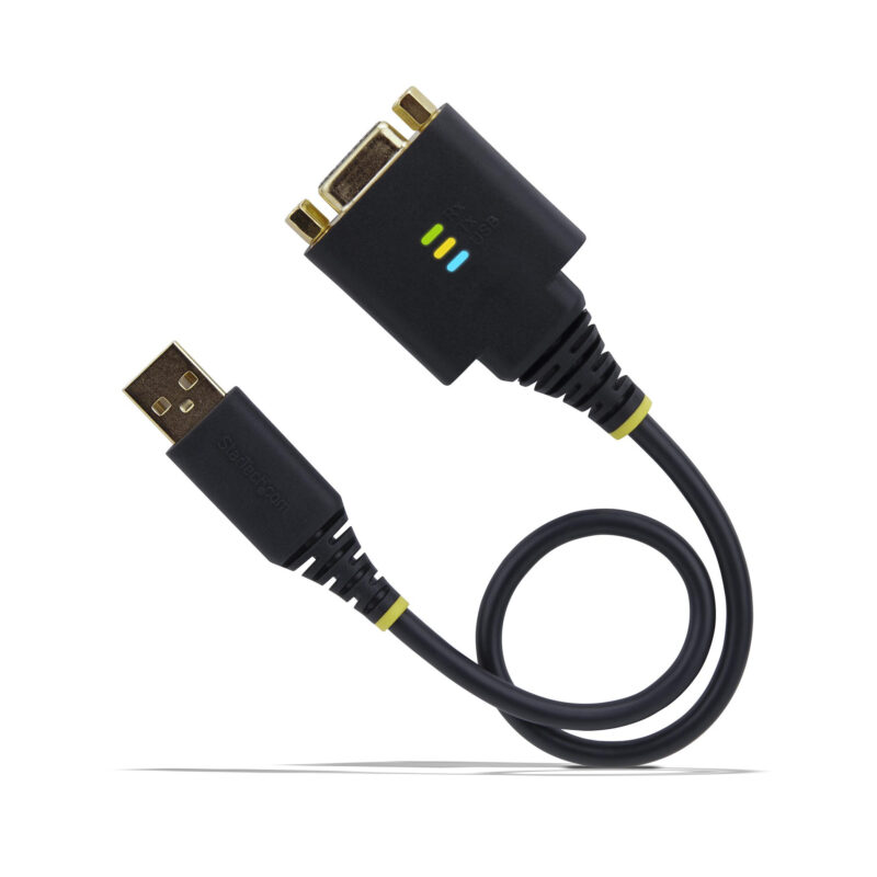StarTech.com Cavo Adattatore USB a Seriale Null Modem da 30cm, Convertitore da USB-A a DB9 RS232 COM Retention con Dadi/Viti Intercambiabili, FTDI, Win/macOS/Linux immagine gallery 3 StarTech.com Cavo Adattatore USB a Seriale Null Modem da 30cm, Convertitore da USB-A a DB9 RS232 COM Retention con Dadi/Viti Intercambiabili, FTDI, Win/macOS/Linux