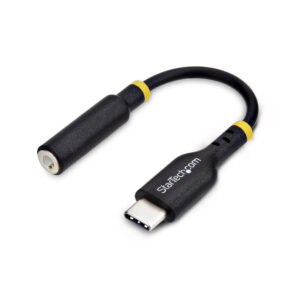 StarTech.com Adattatore Audio da USB-C a Jack 3,5 mm - Dongle USB Type-C a Jack TRRS per Cuffie e Auricolari, DAC Hi-Fi a 32 bit; Funziona con Telefoni e Tablet