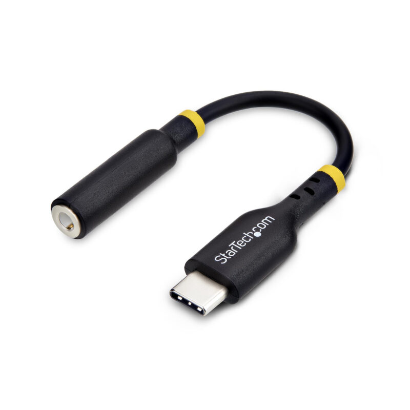 StarTech.com Adattatore Audio da USB-C a Jack 3,5 mm - Dongle USB Type-C a Jack TRRS per Cuffie e Auricolari, DAC Hi-Fi a 32 bit; Funziona con Telefoni e Tablet