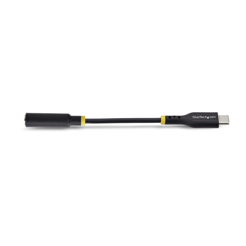 StarTech.com Adattatore Audio da USB-C a Jack 3,5 mm - Dongle USB Type-C a Jack TRRS per Cuffie e Auricolari, DAC Hi-Fi a 32 bit; Funziona con Telefoni e Tablet