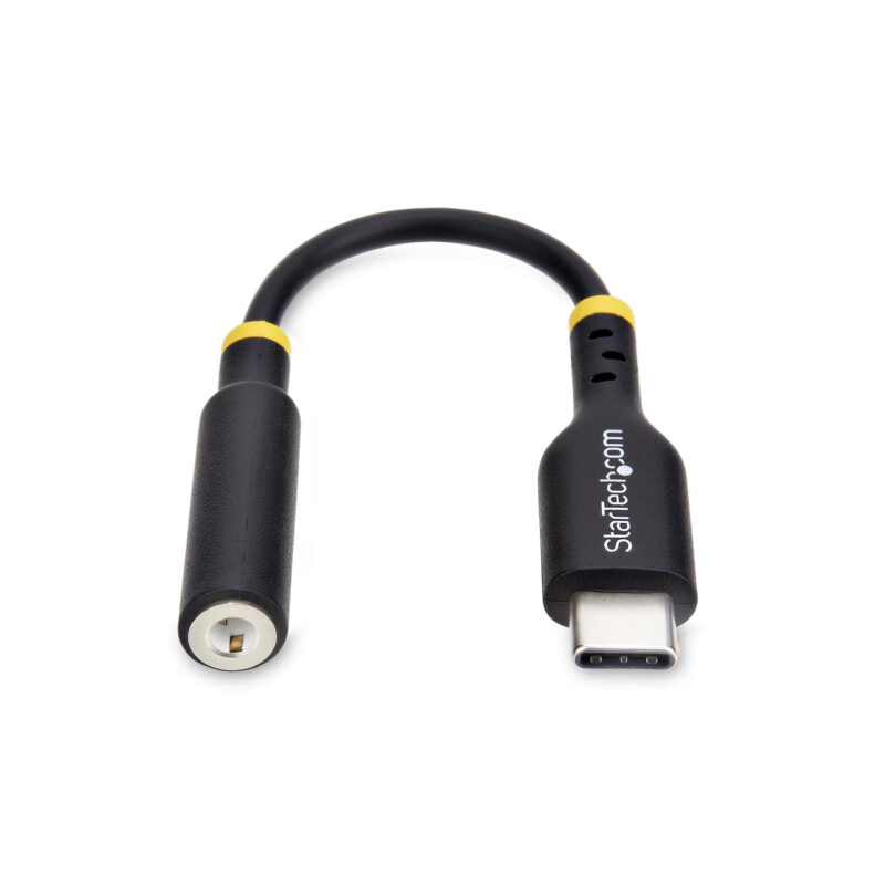 StarTech.com Adattatore Audio da USB-C a Jack 3,5 mm - Dongle USB Type-C a Jack TRRS per Cuffie e Auricolari, DAC Hi-Fi a 32 bit; Funziona con Telefoni e Tablet
