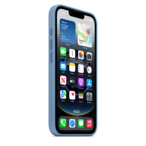 Apple Custodia in silicone per iPhone 16e - Blu inverno immagine gallery 3 Apple Custodia in silicone per iPhone 16e - Blu inverno