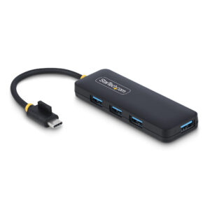 StarTech.com Hub USB-C a 4 porte, 5 Gbps, alimentato via bus, mini hub USB da viaggio/portatile, splitter USB 3.0 multiporta, protezione da sovracorrente (OCP) immagine principale StarTech.com Hub USB-C a 4 porte, 5 Gbps, alimentato via bus, mini hub USB da viaggio/portatile, splitter USB 3.0 multiporta, protezione da sovracorrente (OCP)